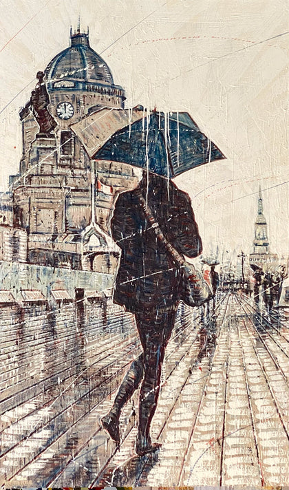 La marche du temps, Sylvain Roberge, artiste peintre, Umbrella Collection
